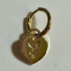 STUDS Playboy Heart Charm Huggie (SINGLE)